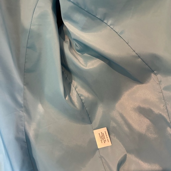 St. John Sport Blue Scuba Style Blue Leather Jacket Like New! - Picture 8 of 9